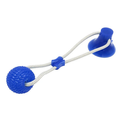 Interactive Suction Cup Dog Toy Ball – Tug & Chew Training Toy for Dogs