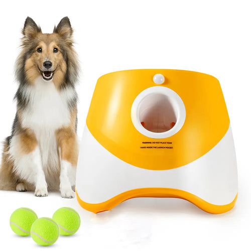 Automatic Tennis Ball Launcher – Interactive Fetch Machine for Dogs & Solo Training