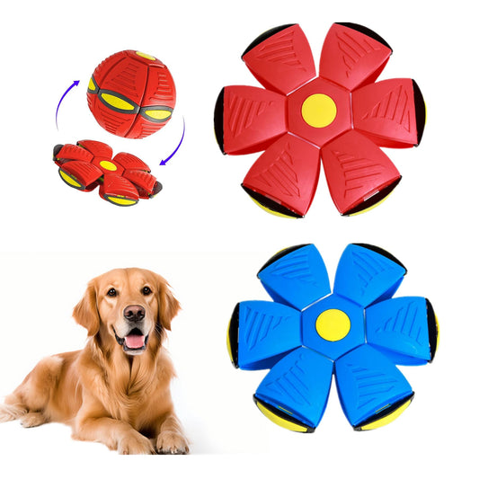 2-Pack Flying Saucer Ball for Dogs – Interactive Fetch Toy for Outdoor Play