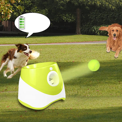 Automatic Tennis Ball Launcher – Interactive Fetch Machine for Dogs & Solo Training